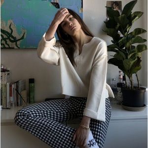 Urban Outfitters Jax Inside Out Notch Neck Top